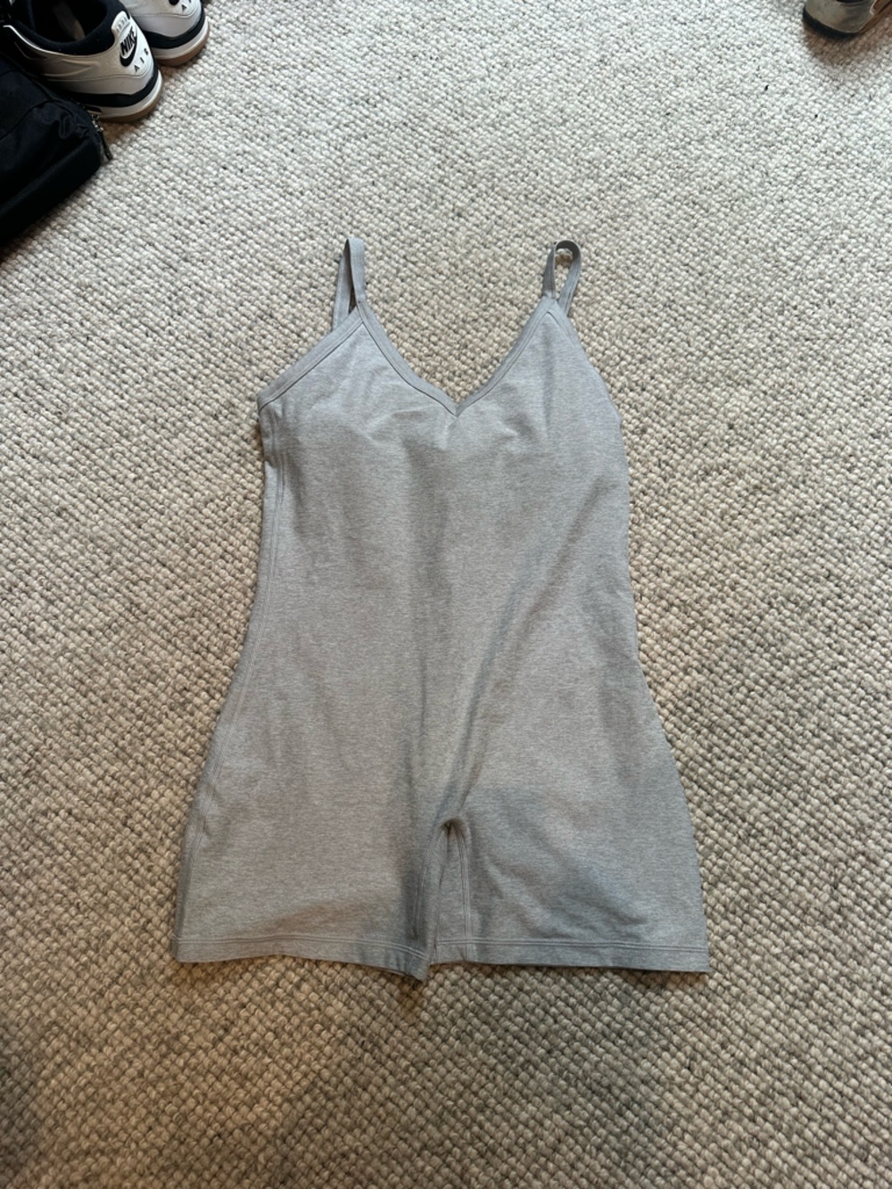 Aritzia Light Gray Sleeveless Romper